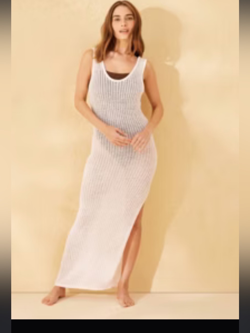 Shade& Shore- Knit Maxi Cover Up Dress Sz-Med